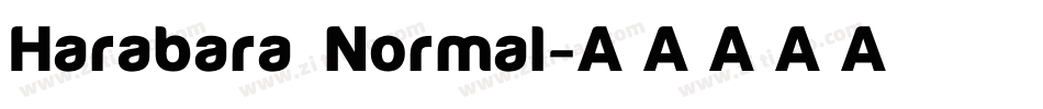 Harabara Normal字体转换